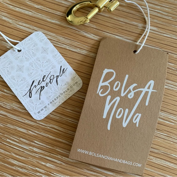 NWT Free People Wonderland Printed Bag Strap • Midnight • Black •Reversible - Picture 11 of 12